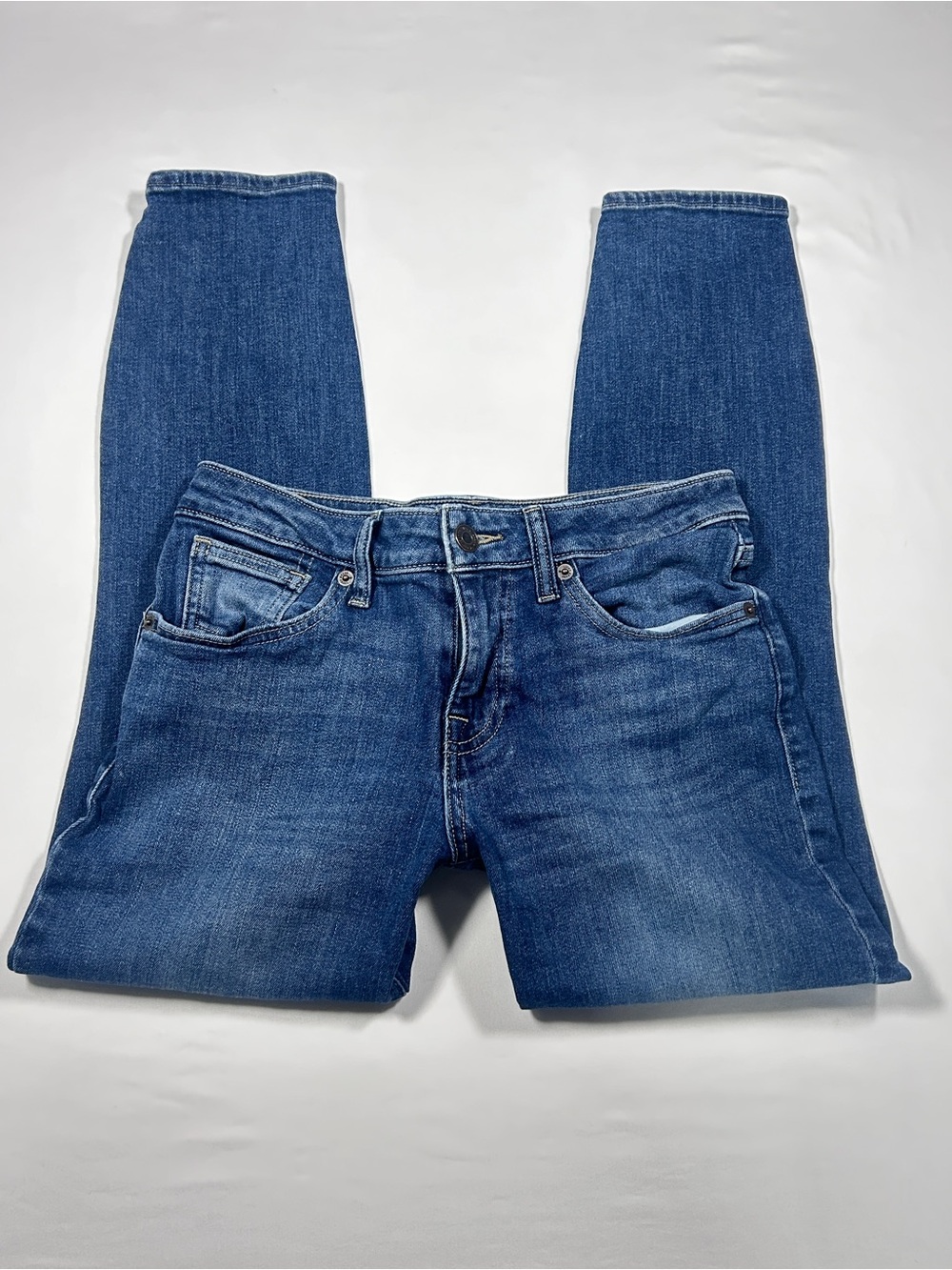 Vintage Lucky Brand Low-rise Indigo Stretch Skinny Ankle Jeans